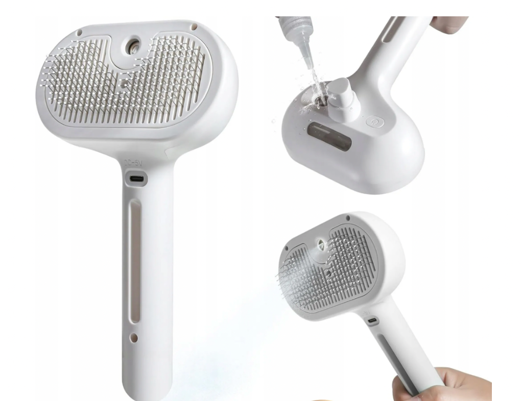 Brosse à vapeur pour chiens et chats